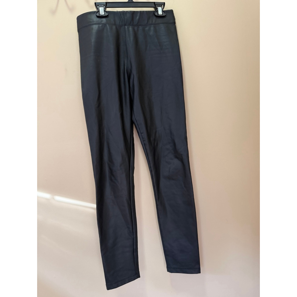 Women's MAX STUDIO Black Faux Leather Leggings S